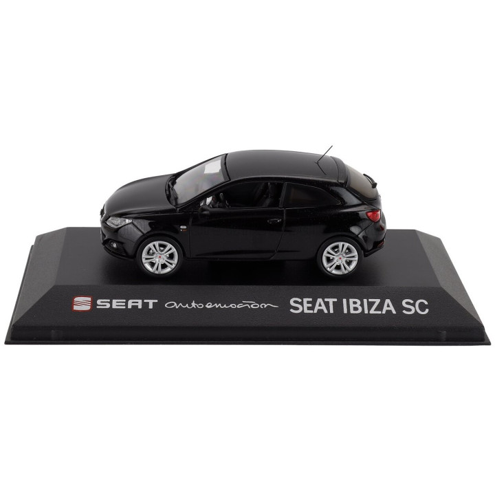 EDICOLA SEAT NEW IBIZA SPORT COUPE 3-DOOR 2009 - BLACK MET 1/43