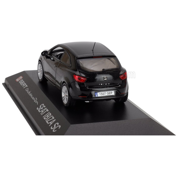 EDICOLA SEAT NEW IBIZA SPORT COUPE 3-DOOR 2009 - BLACK MET 1/43