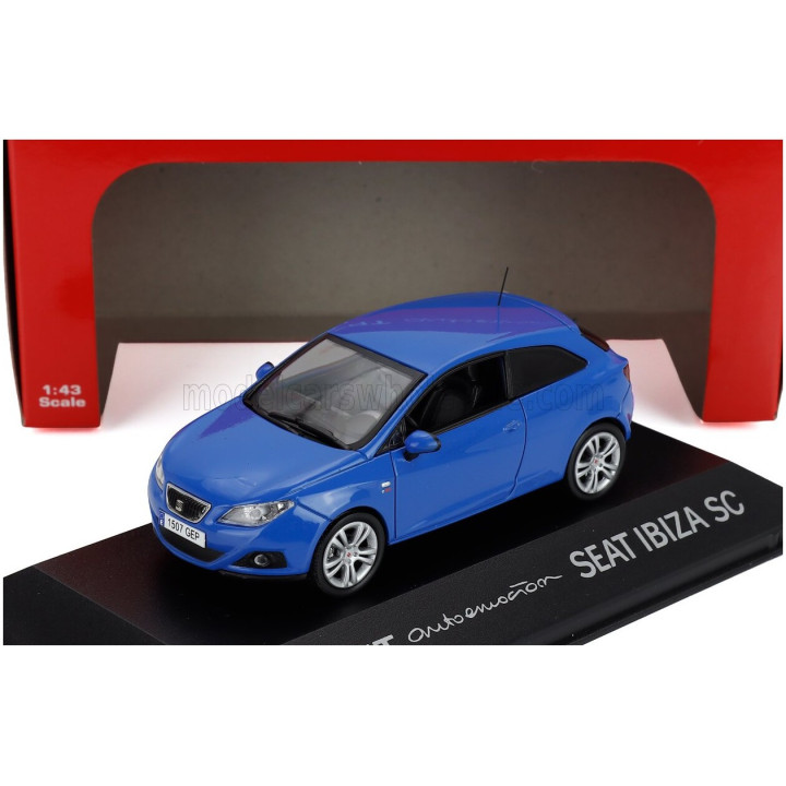 EDICOLA SEAT NEW IBIZA SPORT COUPE 3-DOOR 2009 - GALLIA BLUE 1/43