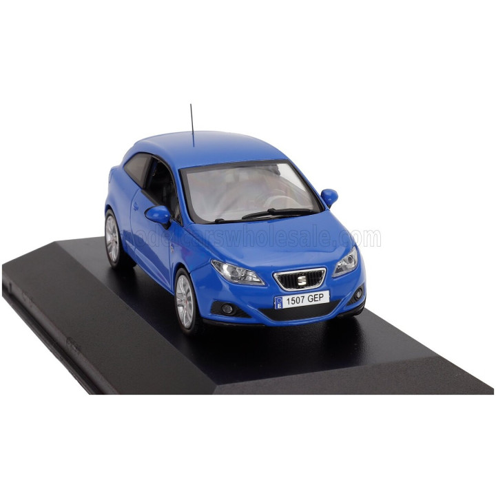 EDICOLA SEAT NEW IBIZA SPORT COUPE 3-DOOR 2009 - GALLIA BLUE 1/43