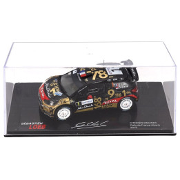 EDICOLA CITROEN DS3 WRC N 1 RALLY DE FRANCE ALSACE 2013 SEBASTIEN LOEB - DANIEL ELENA - CON VETRINA - WITH SHOWCASE - MATT