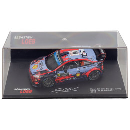 EDICOLA HYUNDAI i20 COUPE WRC N 19 RALLY MONTECARLO 2019 SEBASTIEN LOEB - DANIEL ELENA - CON VETRINA - WITH SHOWCASE - LIGHT