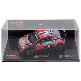 EDICOLA HYUNDAI i20 WRC N 9 3rd RALLY TURKEY 2020 SEBASTIEN LOEB - DANIEL ELENA - CON VETRINA - WITH SHOWCASE - LIGHT BLUE RED