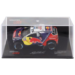 EDICOLA PEUGEOT 2008 DKR16 TEAM PEUGEOT TOTAL N 314 RALLY DAKAR 2016 SEBASTIEN LOEB - DANIEL ELENA - CON VETRINA - WITH