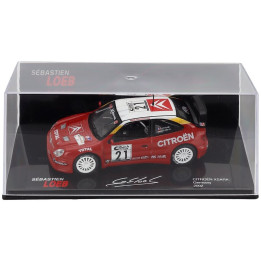 EDICOLA CITROEN XSARA WRC N 21 WINNER RALLY ADAC DEUTSCHLAND 2002 SEBASTIEN LOEB - DANIEL ELENA - CON VETRINA - WITH SHOWCASE