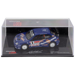 EDICOLA CITROEN XSARA N 0 RALLY DE ROUERGUE AVEYRON MIDI-PYRENEES 2006 SEBASTIEN LOEB - SEVERINE MENY - CON VETRINA - WITH