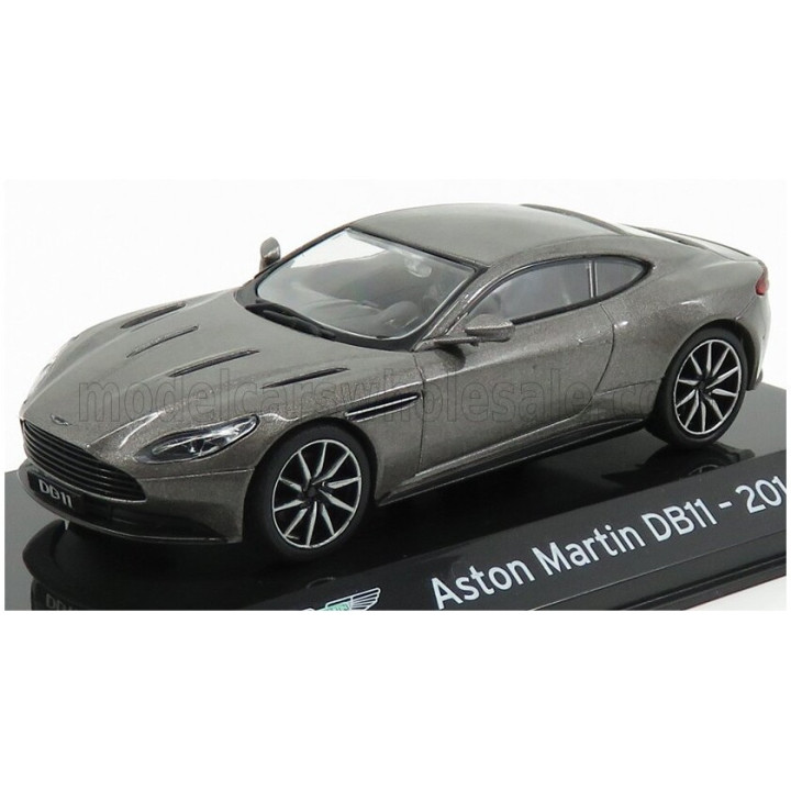 EDICOLA ASTON MARTIN DB11 2016 - CON VETRINA - WITH SHOWCASE - GREY MET 1/43