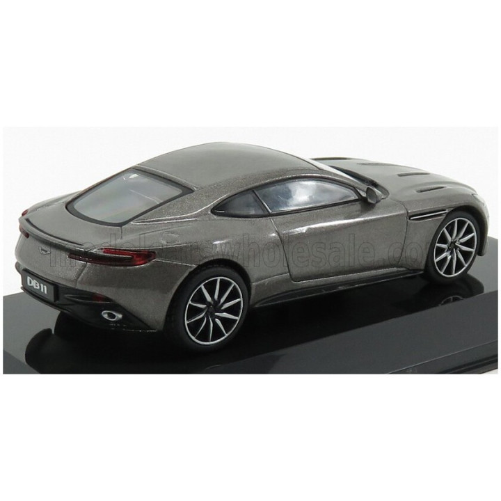 EDICOLA ASTON MARTIN DB11 2016 - CON VETRINA - WITH SHOWCASE - GREY MET 1/43