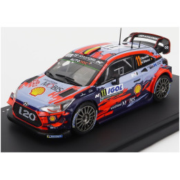 EDICOLA HYUNDAI i20 WRC COUPE N 11 WINNER RALLY TOUR DE CORSE 2019 T.NEUVILLE - N.GILSOUL - 2 TONE BLUE RED 1/43