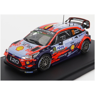 EDICOLA HYUNDAI i20 WRC COUPE N 11 WINNER RALLY TOUR DE CORSE 2019 T.NEUVILLE - N.GILSOUL - 2 TONE BLUE RED 1/43
