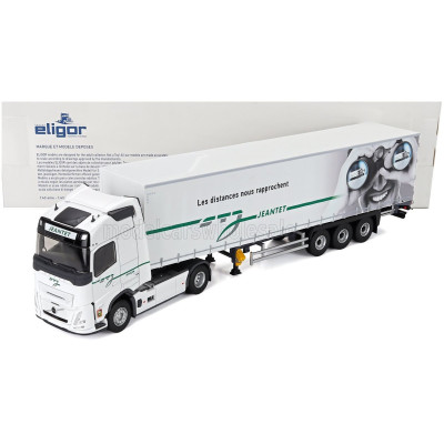 ELIGOR VOLVO FH AERO 540 TRUCK TELONATO JEANTET TRANSPORTS 2024 - WHITE 1/43