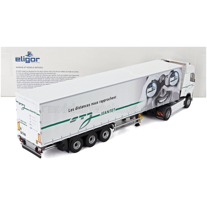 ELIGOR VOLVO FH AERO 540 TRUCK TELONATO JEANTET TRANSPORTS 2024 - WHITE 1/43