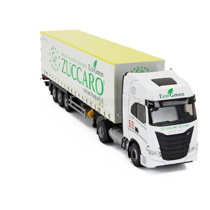 ELIGOR IVECO FIAT S-WAY NP TRUCK TELONATO ZUCCARO TRANSPORTS 2020 - WHITE 1/43