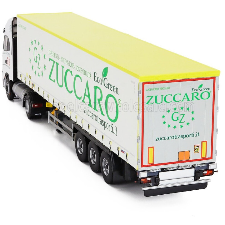 ELIGOR IVECO FIAT S-WAY NP TRUCK TELONATO ZUCCARO TRANSPORTS 2020 - WHITE 1/43