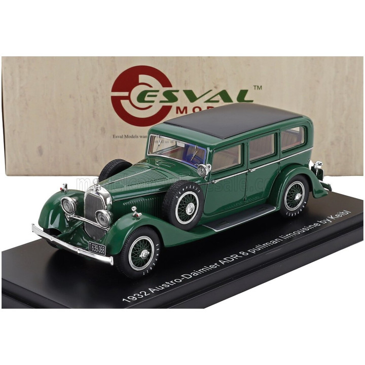 ESVAL MODEL AUSTRO-DAIMLER ADR8 LIMOUSINE PULLMAN 1932 - GREEN 1/43