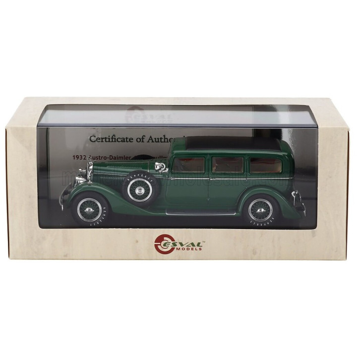 ESVAL MODEL AUSTRO-DAIMLER ADR8 LIMOUSINE PULLMAN 1932 - GREEN 1/43