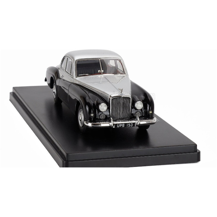 ESVAL MODEL BENTLEY R-TYPE COUPE CARROZZERIA ABBOTT 1952 - SILVER BLACK 1/43