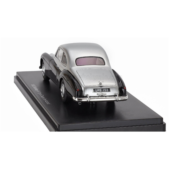 ESVAL MODEL BENTLEY R-TYPE COUPE CARROZZERIA ABBOTT 1952 - SILVER BLACK 1/43