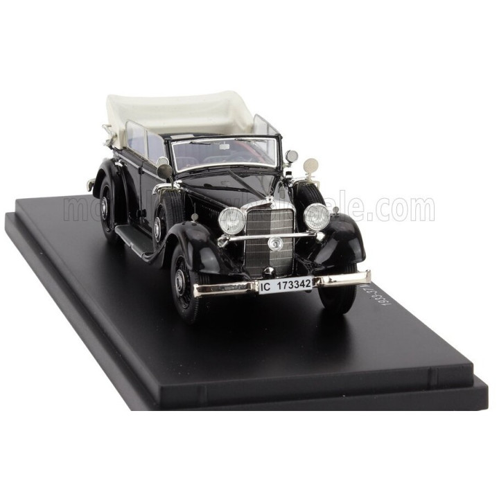 ESVAL MODEL MERCEDES BENZ 290 W18 D PASSO CORTO CABRIOLET CLOSED 1933 - BLACK 1/43