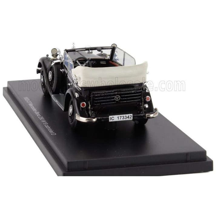 ESVAL MODEL MERCEDES BENZ 290 W18 D PASSO CORTO CABRIOLET CLOSED 1933 - BLACK 1/43