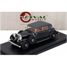 ESVAL MODEL MERCEDES BENZ 290 W18 D PASSO LUNGO CABRIOLET CLOSED 1933 - BLACK 1/43