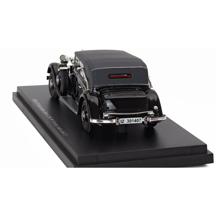 ESVAL MODEL MERCEDES BENZ 290 W18 D PASSO LUNGO CABRIOLET CLOSED 1933 - BLACK 1/43