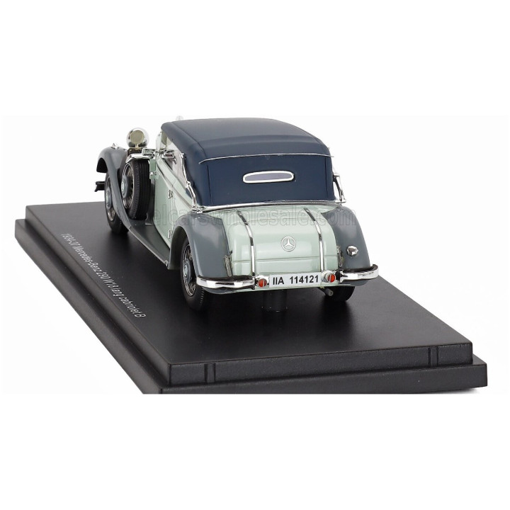 ESVAL MODEL MERCEDES BENZ 290 W18 D PASSO LUNGO CABRIOLET CLOSED 1933 - 2 TONE GREY 1/43