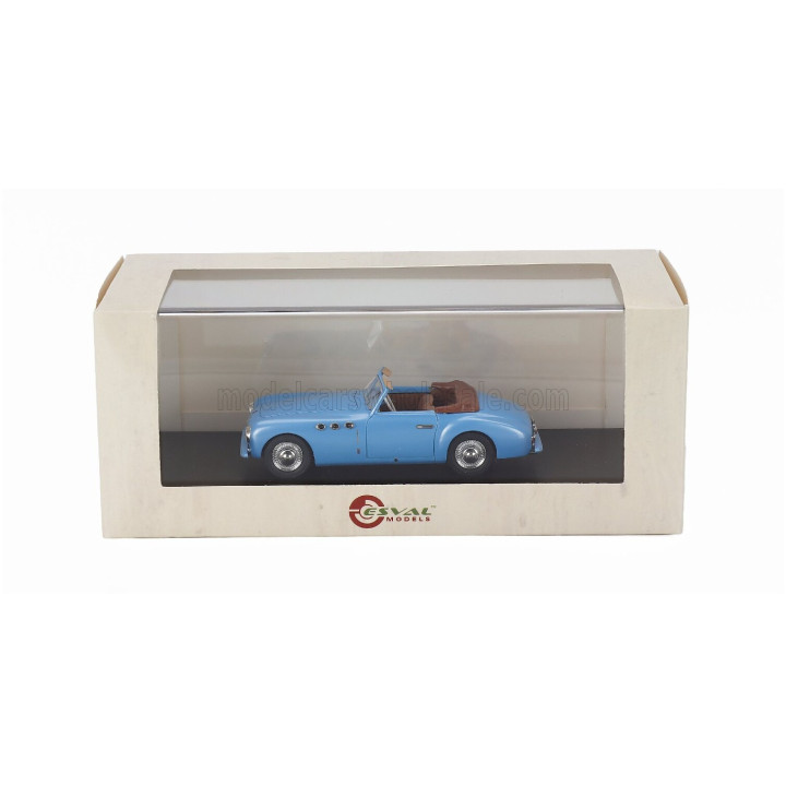 ESVAL MODEL CISITALIA 202 SC STABILIMENTI FARINA CABRIOLET CLOSED 1949 - LIGHT BLUE 1/43