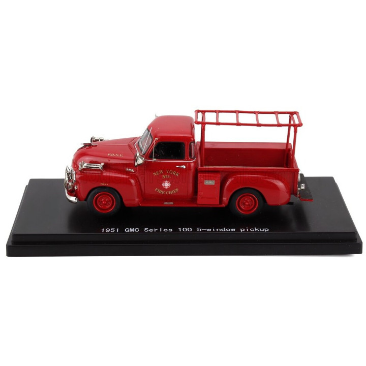 ESVAL MODEL GMC 100 PICK-UP NEW YORK FIRE ENGINE 1952 - RED 1/43