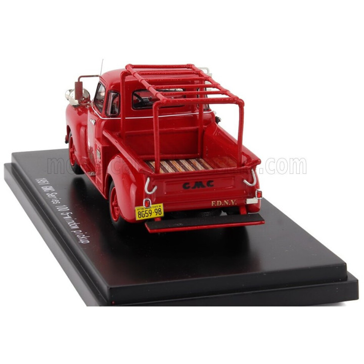 ESVAL MODEL GMC 100 PICK-UP NEW YORK FIRE ENGINE 1952 - RED 1/43