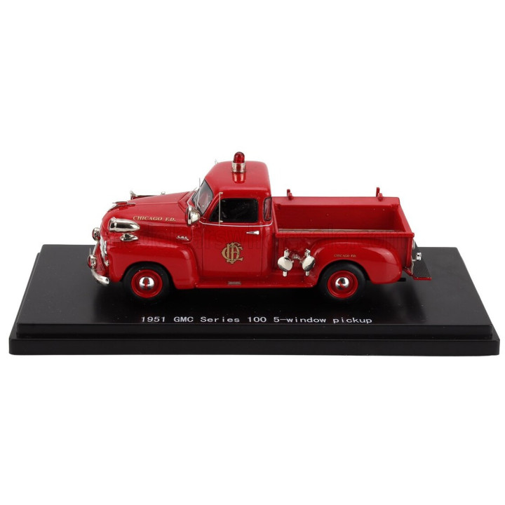 ESVAL MODEL GMC 100 PICK-UP CHICAGO FIRE ENGINE 1953 - RED 1/43