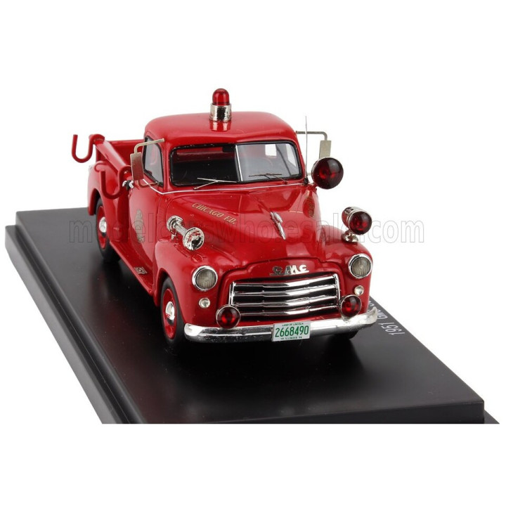 ESVAL MODEL GMC 100 PICK-UP CHICAGO FIRE ENGINE 1953 - RED 1/43