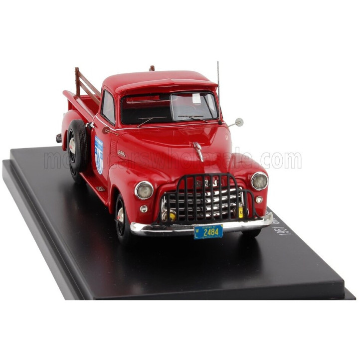 ESVAL MODEL GMC 100 PICK-UP 5 WINDOW 1953 - RED BLACK 1/43