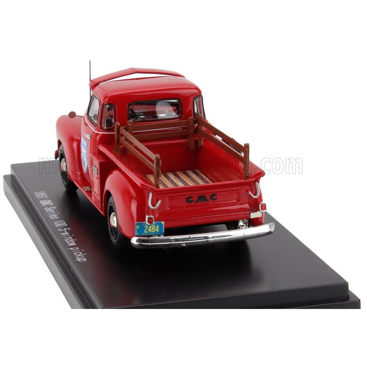 ESVAL MODEL GMC 100 PICK-UP 5 WINDOW 1953 - RED BLACK 1/43