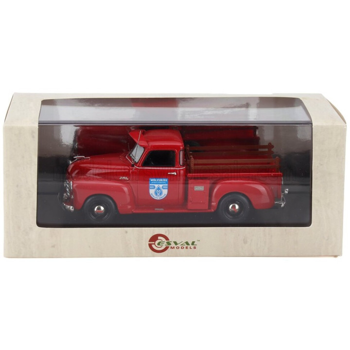 ESVAL MODEL GMC 100 PICK-UP 5 WINDOW 1953 - RED BLACK 1/43