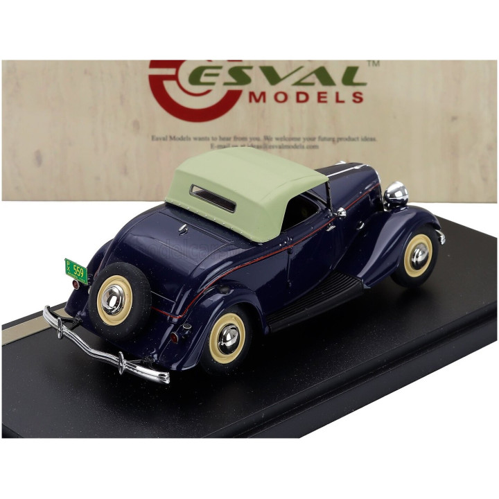 ESVAL MODEL FORD USA MODEL 18 ROADSTER 1933 - BLUE CREAM 1/43