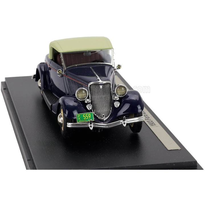 ESVAL MODEL FORD USA MODEL 18 ROADSTER 1933 - BLUE CREAM 1/43