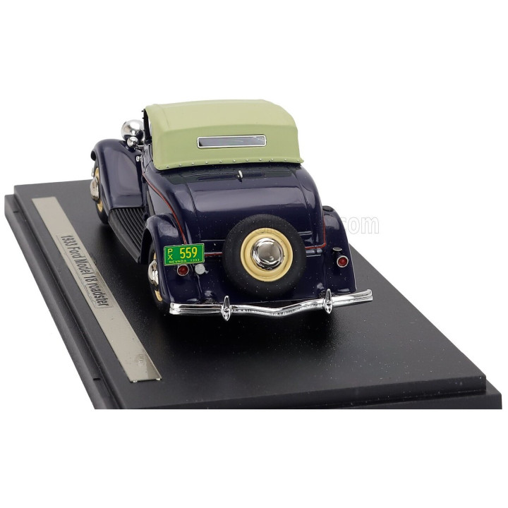 ESVAL MODEL FORD USA MODEL 18 ROADSTER 1933 - BLUE CREAM 1/43