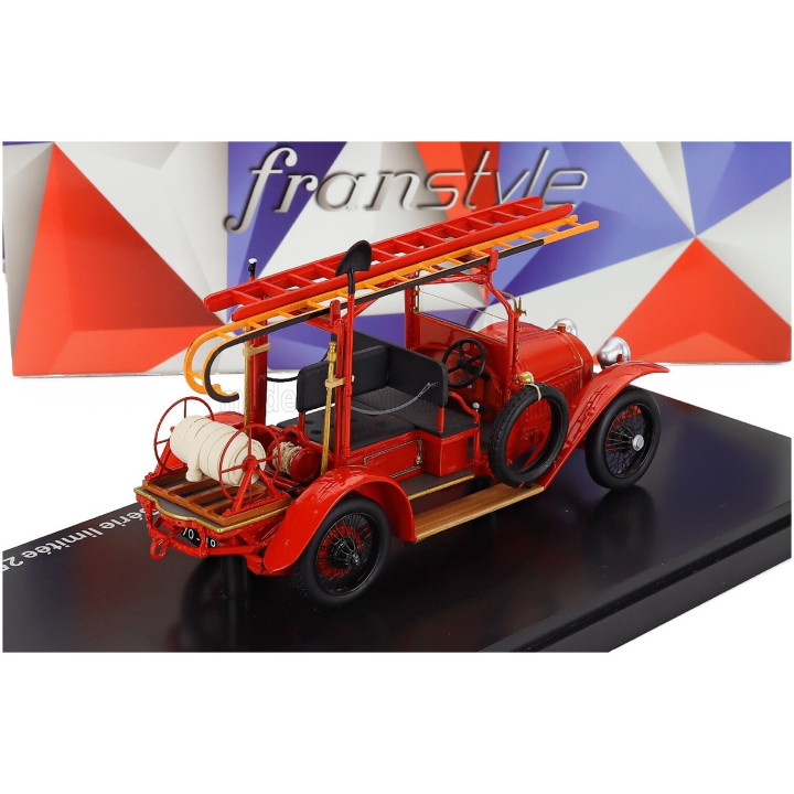 FRANSTYLE PEUGEOT 153 TRUCK SCALA SAPEURS POMPIERS DU NORD 1915 - RED 1/43