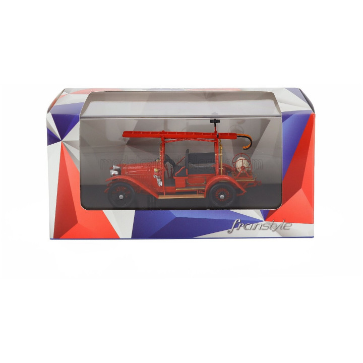 FRANSTYLE PEUGEOT 153 TRUCK SCALA SAPEURS POMPIERS DU NORD 1915 - RED 1/43