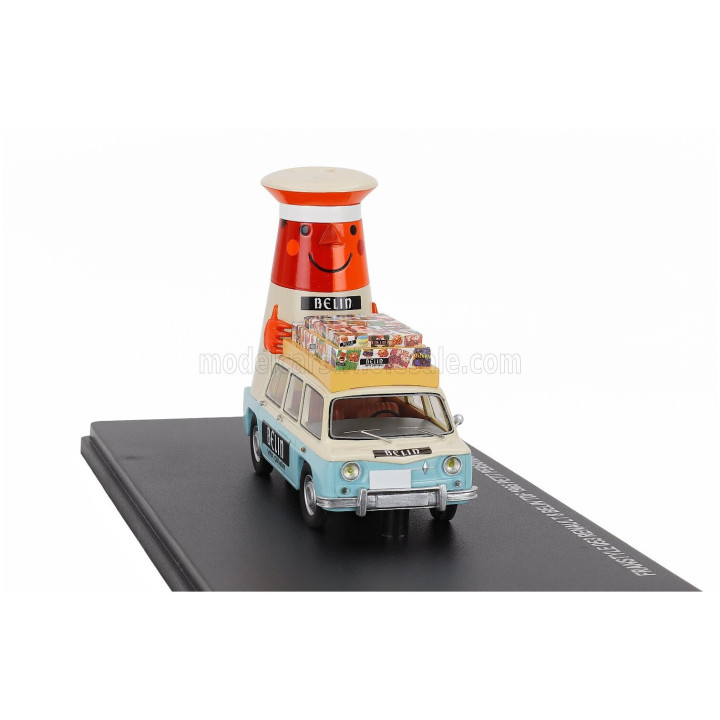 FRANSTYLE RENAULT R8 BELIN TDF PETIT PERSONNAGE 1965 - IVORY LIGHT BLUE 1/43