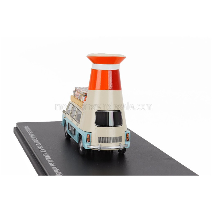 FRANSTYLE RENAULT R8 BELIN TDF PETIT PERSONNAGE 1965 - IVORY LIGHT BLUE 1/43