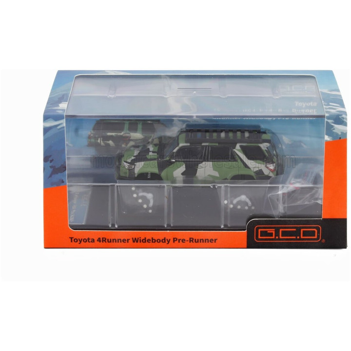 GCD MODELS TOYOTA 4RUNNER WIDEBODY PRE-RUNNER 2018 - CAMOUFLAGE 1/64