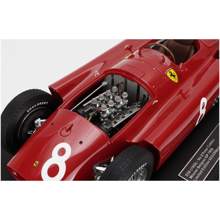 GP REPLICAS FERRARI F1 D50 N 8 WINNER BELGIUM GP 1956 PETER COLLINS - RED 1/12