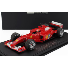 GP REPLICAS FERRARI F1 F2001 N 1 WORLD CHAMPION WINNER BELGIUM SPA GP (with pilot driver) 2001 MICHAEL SCHUMACHER - RED WHITE