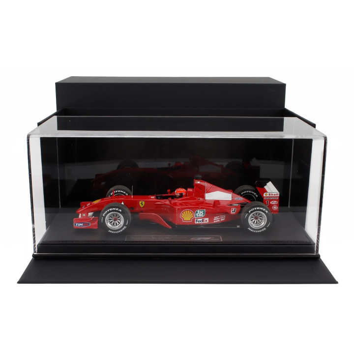 GP REPLICAS FERRARI F1 F2001 N 1 WORLD CHAMPION WINNER BELGIUM SPA GP (with pilot driver) 2001 MICHAEL SCHUMACHER - RED WHITE