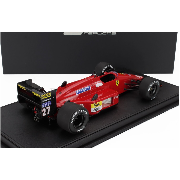 GP REPLICAS FERRARI F1 87 N 27 2nd AUSTRALIAN GP 1987 MICHELE ALBORETO - RED BLACK 1/18