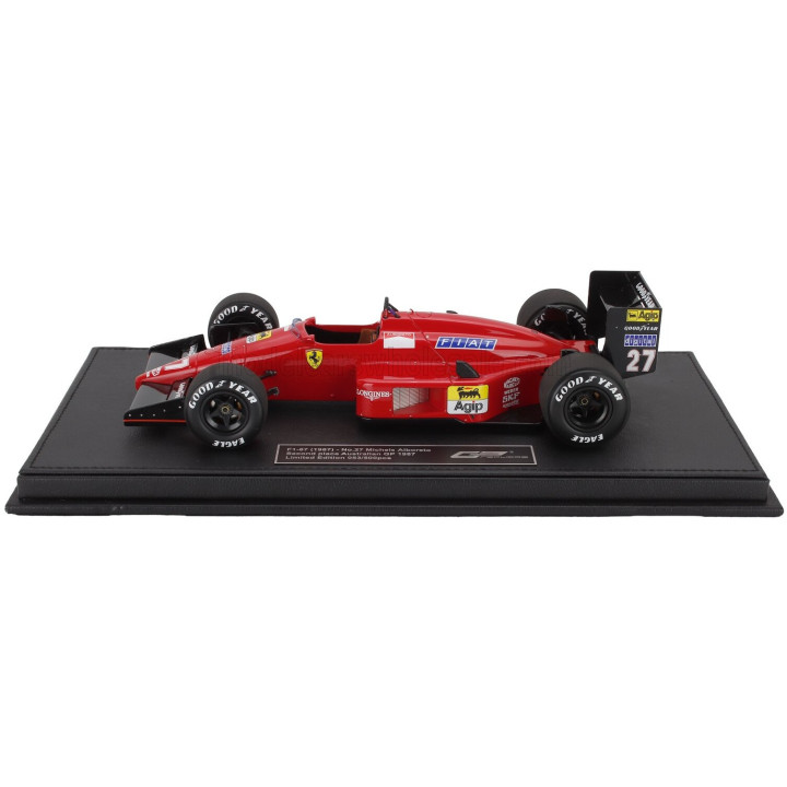 GP REPLICAS FERRARI F1 87 N 27 2nd AUSTRALIAN GP 1987 MICHELE ALBORETO - RED BLACK 1/18