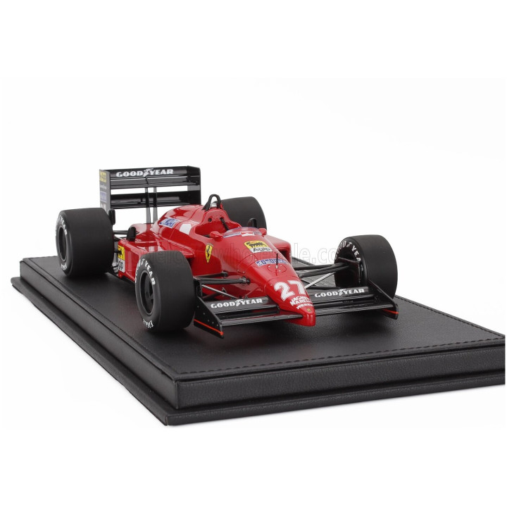 GP REPLICAS FERRARI F1 87 N 27 2nd AUSTRALIAN GP 1987 MICHELE ALBORETO - RED BLACK 1/18
