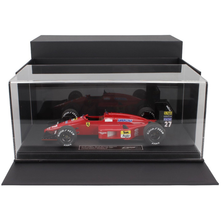 GP REPLICAS FERRARI F1 87 N 27 2nd AUSTRALIAN GP 1987 MICHELE ALBORETO - RED BLACK 1/18